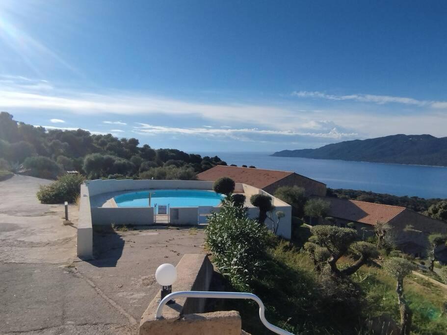 Chez Adrien 108-Appartement Magnifique Vue Mer Piscine Chauffee Serra-di-Ferro  Ngoại thất bức ảnh